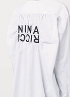 Nina Ricci - Chemise À Logo Brodé - Blanc - Femme