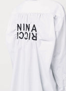 Nina Ricci - Camisa con logo bordado - Blanco - Mujeres