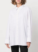 Nina Ricci - Camisa con logo bordado - Blanco - Mujeres