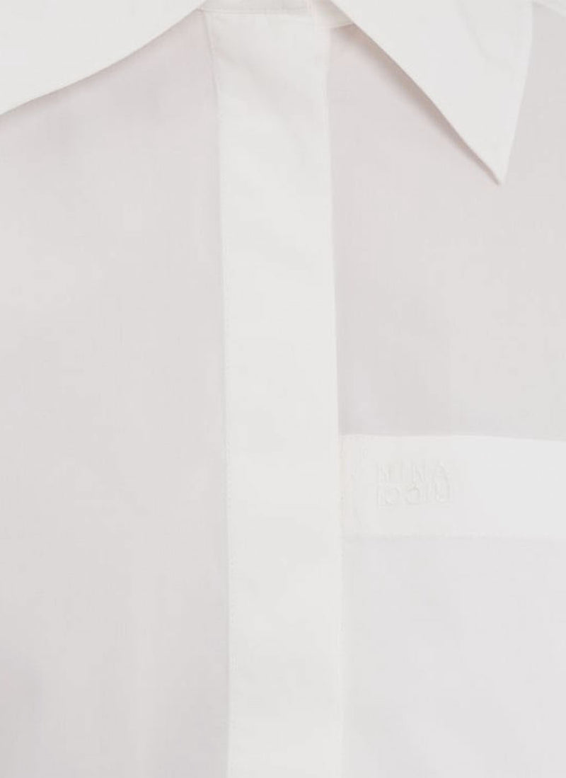 Nina Ricci - Chemise Logo Brodé - Blanc - Femme