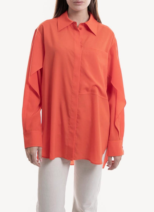 Nina Ricci - Chemise Fluide - Rouge Orange - Femme