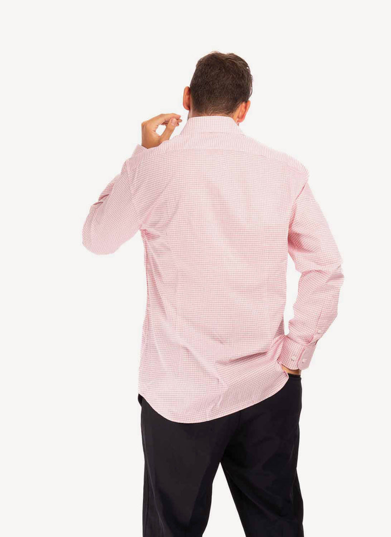 Tommy Hilfiger - Chemise Rose À Carreaux - Rose - Homme