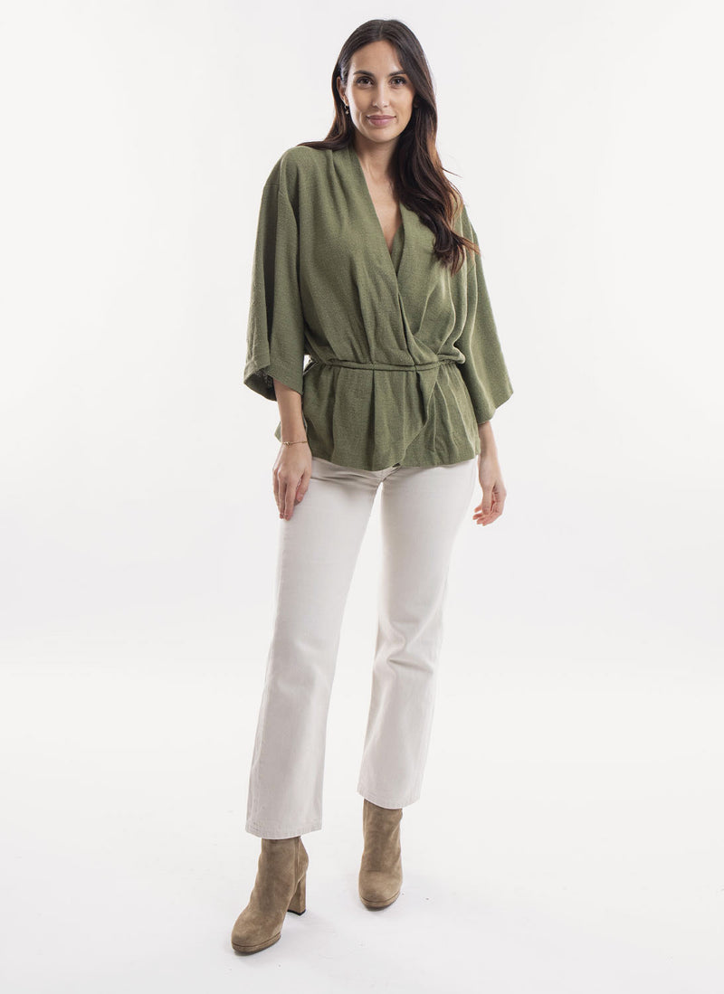 Iro - Blouse Woolia - Khaki - Femme