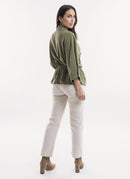 Iro - Blouse Woolia - Khaki - Femme