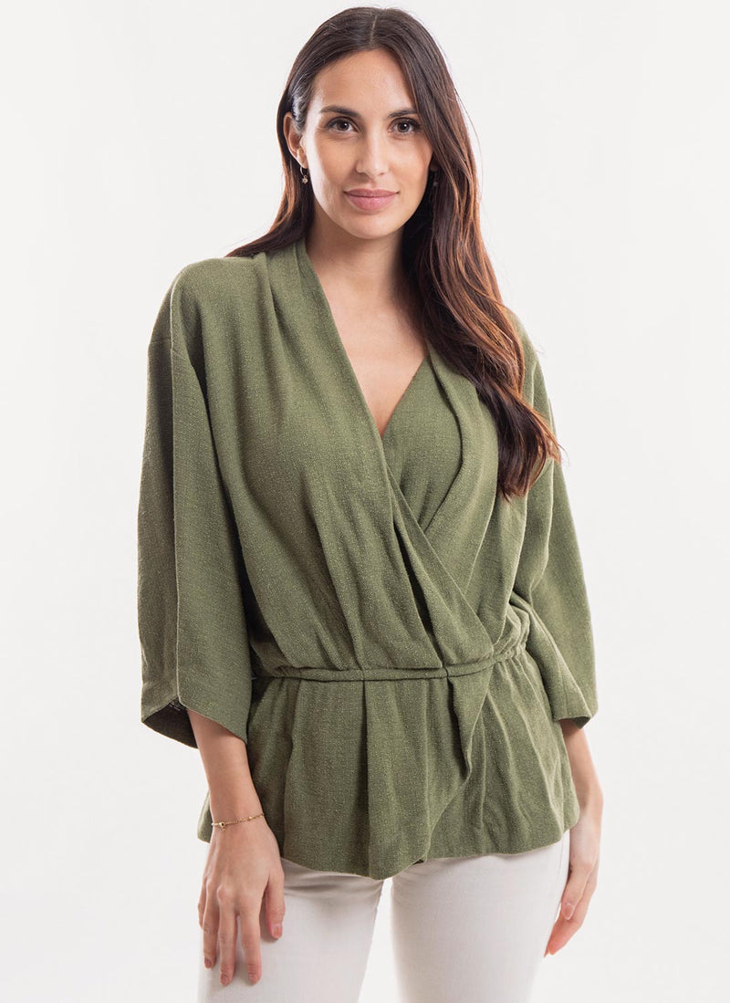 Iro - Blouse Woolia - Khaki - Femme