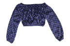 Crop Top Joana - Peacock Silk