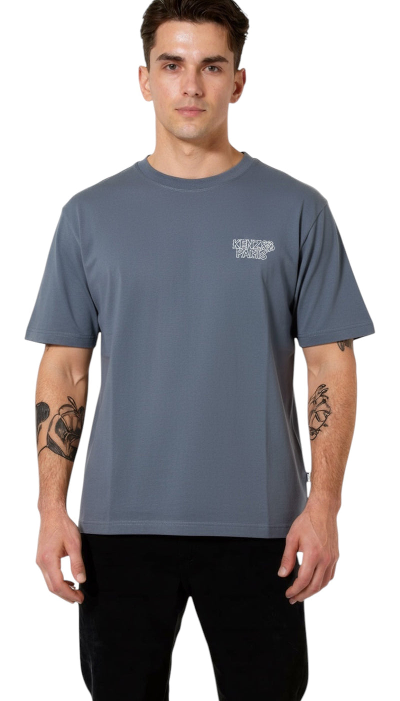 Le T-Shirt Rue Vivienne Constellation - Kenzo - Bleu