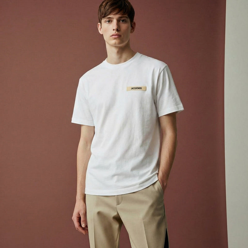 Jacquemus - T-Shirt Gros Grain - Blanc