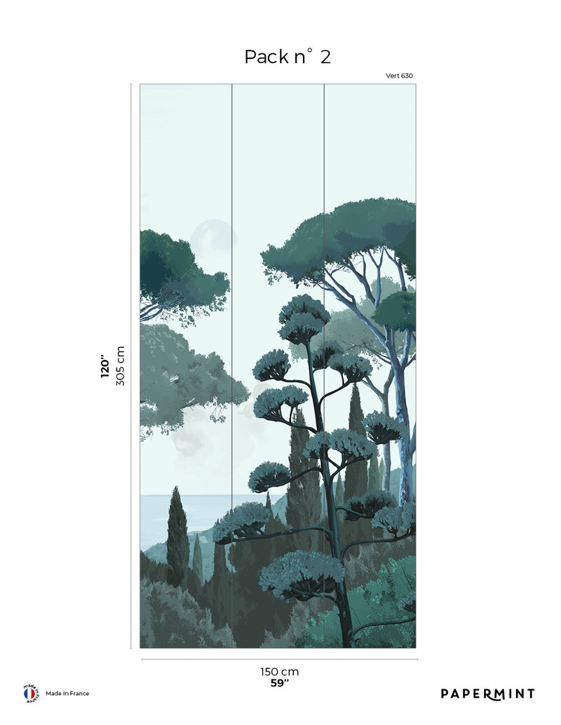 Fresque Toscane - Vert