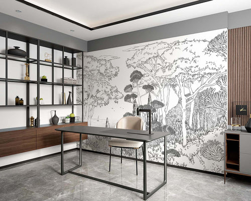 Fresque Toscane Line - Encre De Chine