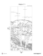Muurschildering Toscane Line - Encre De Chine