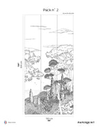 Muurschildering Toscane Line - Encre De Chine