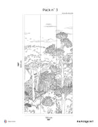 Muurschildering Toscane Line - Encre De Chine