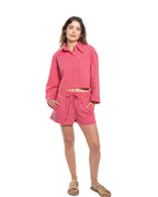 Short Vichy - Red Pepper