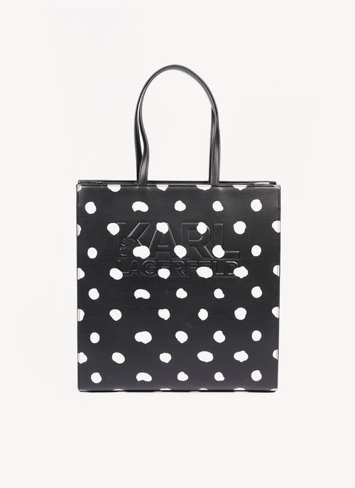 Karl Lagerfeld - Tote Bag Stone Fun - Noir Blanc - Femme