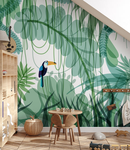 Fresque Toucan - Vert