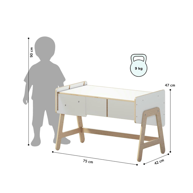 Étagère À Jouets & Table 2-En-1 – Lilu