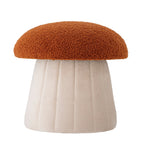 Bertil - Lot de 2 Poufs - Rouge - Polyester