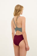 Maillot De Bain Triangle Bordeaux