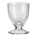 Trame - Lot De 6 Verres À Eau À Pied Bas - H11,5 Cm - Transparent
