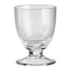 Trame - Lot De 6 Verres À Eau À Pied Bas - H11,5 Cm - Transparent