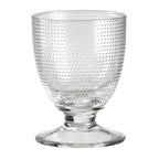 Trame - Lot De 6 Verres À Eau À Pied Bas - H11,5 Cm - Transparent