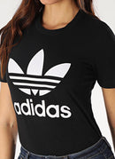 Adidas - Tee-Shirt Trefoil - Black - Femme