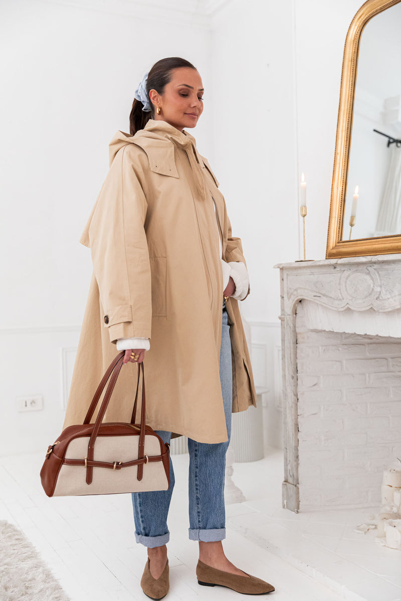LANA Beige - Trench Long