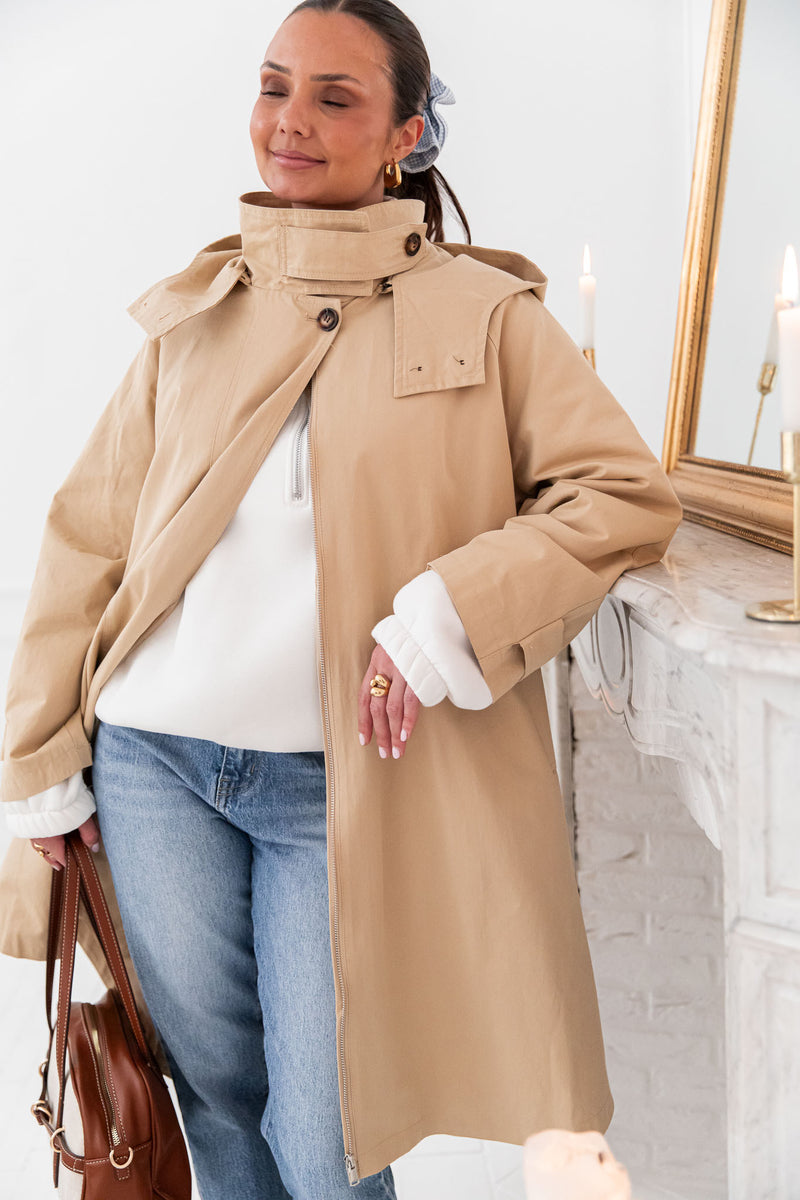 LANA Beige - Trench Long