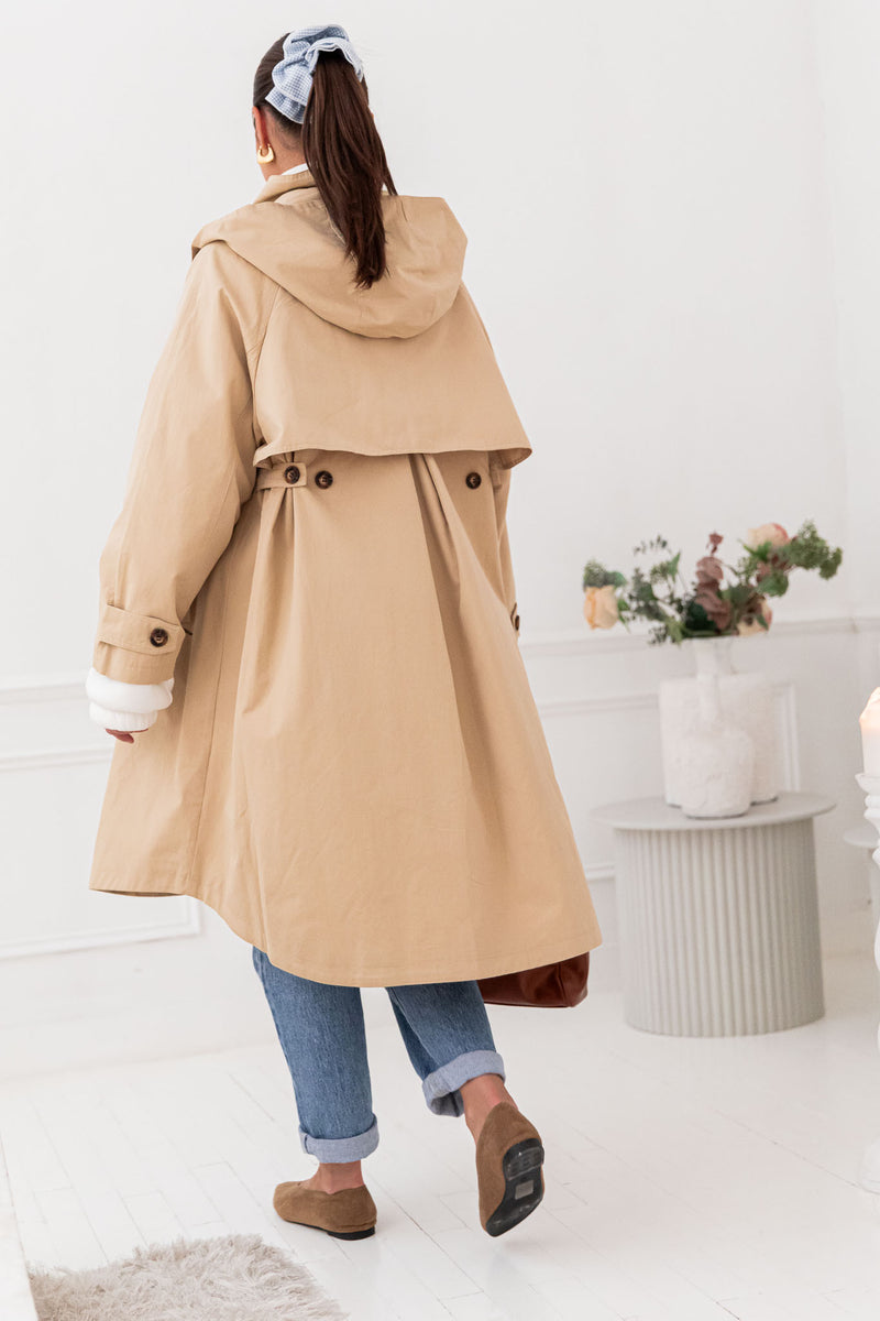LANA Beige - Trench Long
