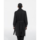 The Kooples - Trench Noir Tencel Élastique Dos - Femme