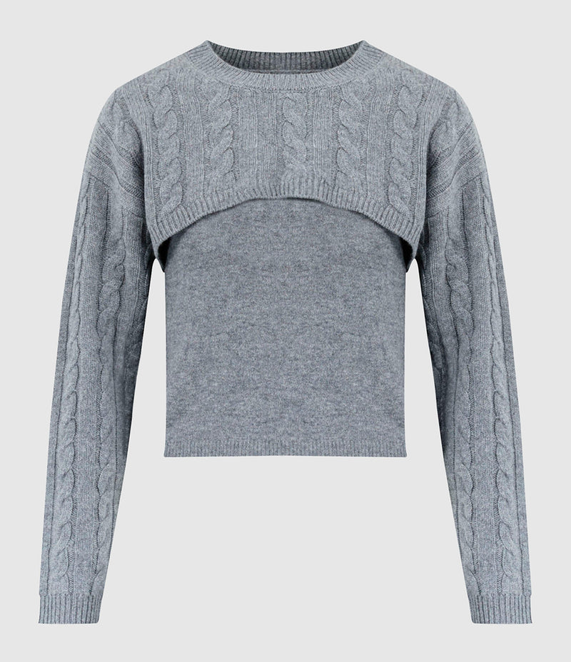 Tresse - Pull Mapila Gris - Femme