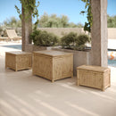 Lot de 3 coffres de jardin Vadella en bambou