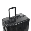 Asa telescópica GYL desplegada en la maleta de policarbonato gris oscuro Intemporelle. #color_gris oscuro