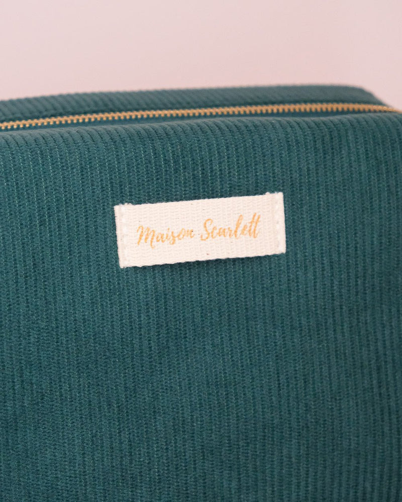 Trousse De Toilette Charlotte En Velours Côtelé