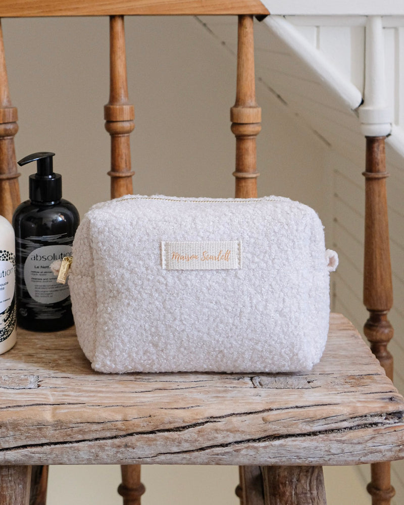 Trousse De Toilette Charlotte Moumoute - Grand Format - Blanc