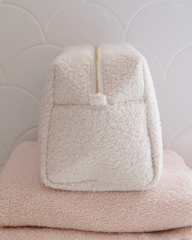 Trousse De Toilette Charlotte Moumoute - Grand Format - Blanc