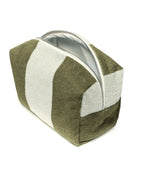 Neceser Rayas Riviera - Verde Oliva / Crema