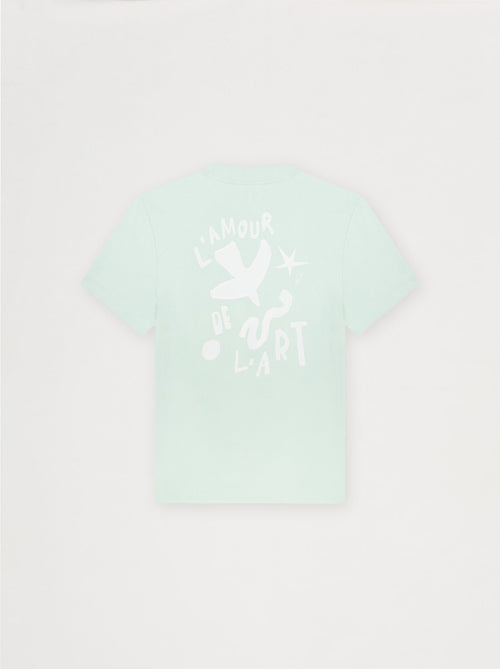 T-shirt unisexe ILLUSTRATION vert d'eau