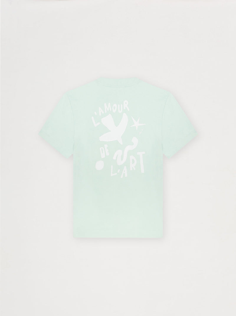 T-shirt unisexe ILLUSTRATION vert d'eau