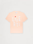 T-shirt unisexe COUP DE PINCEAU abricot