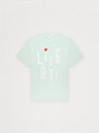 T-Shirt Unisexe Coup De Pinceau Vert D'Eau