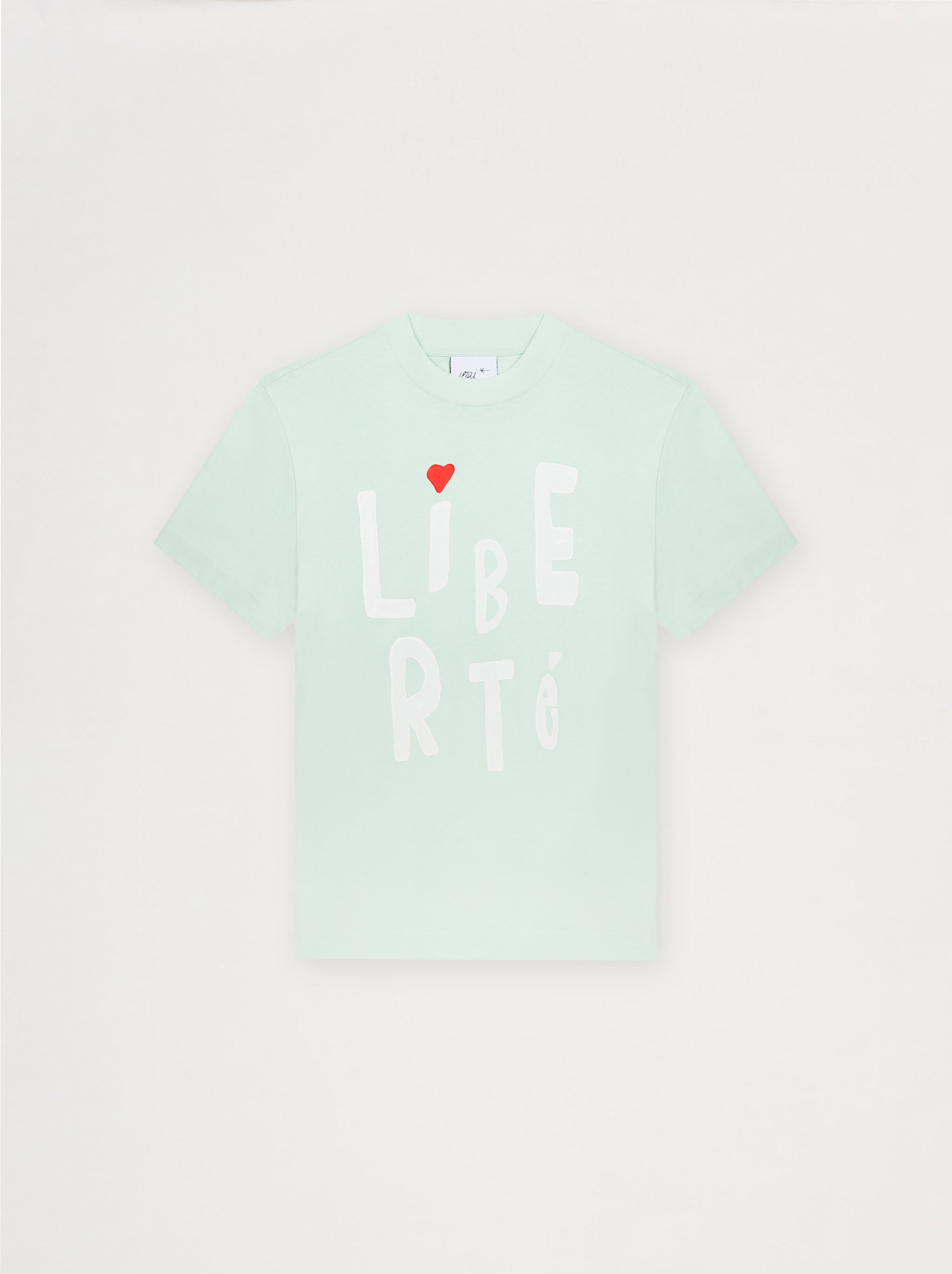 T-Shirt Unisexe Coup De Pinceau Vert D'Eau