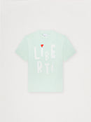 T-shirt unisexe COUP DE PINCEAU vert d'eau