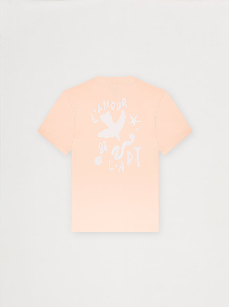 T-shirt unisexe ILLUSTRATION abricot
