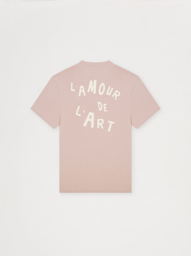 T-shirt unisexe L'ART DE L'AMOUR rose glacé