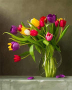 Peinture Par Numéros - Tulipes Multicolores