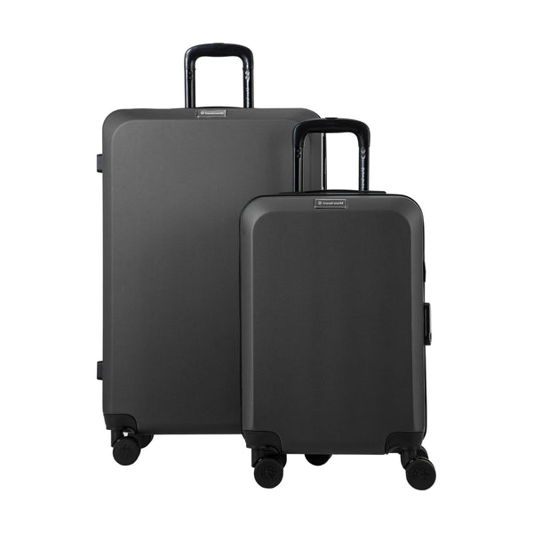 Set Med 2 Resväskor Travel World ACA - Mörkgrå