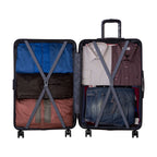Set Di 2 Valigie Travel World Aca - Grigio Scuro