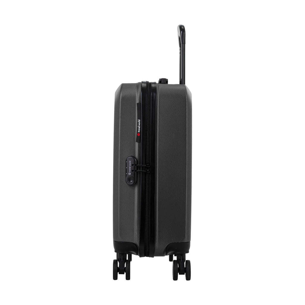 Set Di 2 Valigie Travel World Aca - Grigio Scuro